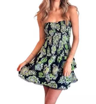 Платье Lennyn Smocked в разноцветном цвете RESET by Jane, мультиколор