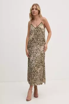 Платье ЛЕПЕСТОК Pepe Jeans, зеленый