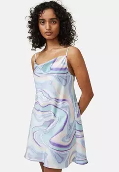 Платье летнее Amalfi Cowl Mini Cotton On, цвет danni digital haze blue