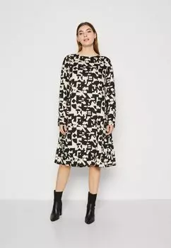 Платье летнее Carmanola Life Dress ONLY Carmakoma, черный