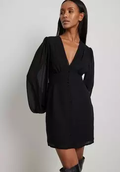 Платье летнее MIT KNPFEN NA-KD, черный