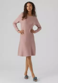 Платье летнее U-Boot-Ausschnitt Vero Moda, цвет woodrose