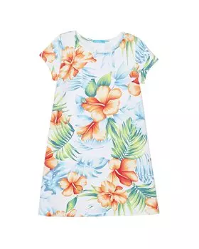 Платье-лето с рукавами-крылышками J.McLaughlin Botannica, белый