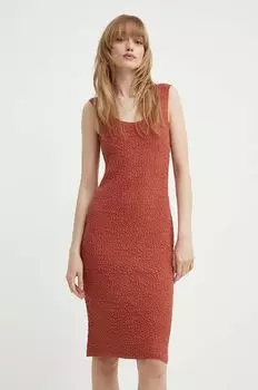 Платье Liia из смесового льна. Tiger of Sweden, оранжевый