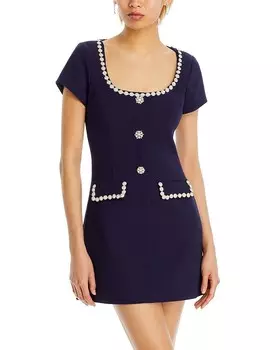 Платье LIKELY Sergio с декорированной отделкой, синий