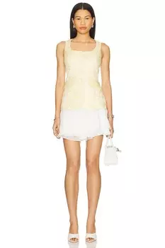 Платье Lilibet от Amanda Uprichard, white & cornsilk