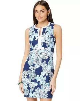 Платье Lilly Pulitzer Aria Stretch Cotton Shift, нави