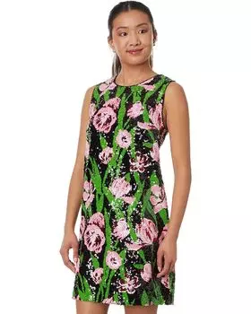 Платье Lilly Pulitzer Axlee Sequin Shift, цвет Onyx Party Petals Sequin