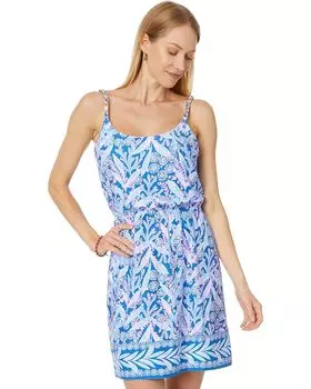 Платье Lilly Pulitzer Cannavale Dress, цвет Barton Blue Star Gazing Engineered Knit Dress