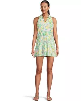 Платье Lilly Pulitzer Dania Pleated Dress Upf 50, цвет Bluette Make Lemonade