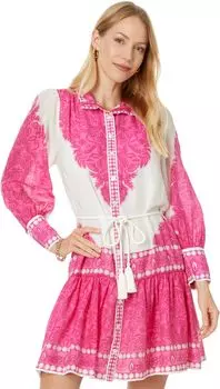 Платье Lilly Pulitzer Drena Dress, цвет Passion Fruit Pink Jungle Escape Engineered Woven Dress