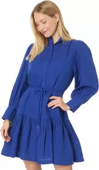 Платье Lilly Pulitzer Drena Linen Dress, цвет Martinique Blue X Blue Med