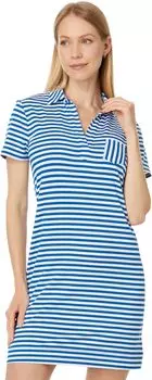 Платье Lilly Pulitzer Dune Upf 50+ Short Sleeve, цвет Barton Blue St. Tropez Stripe