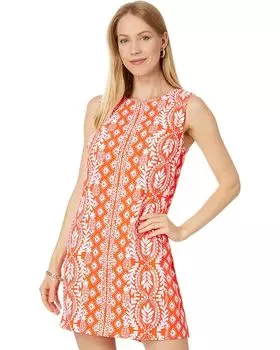 Платье Lilly Pulitzer Edita Shift, цвет Flamingo Feather Harbour View Engineered Dress