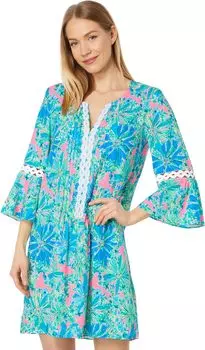 Платье Lilly Pulitzer Hollie Tunic Dress, цвет Soleil Pink Good Hare Day