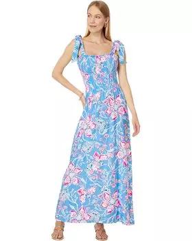 Платье Lilly Pulitzer Kailua Smocked Maxi Dress, цвет Multi Bahamian Rhapsody