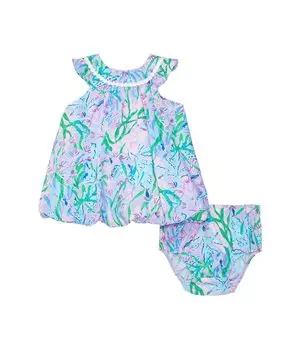 Платье Lilly Pulitzer Kids Baby Paloma Bubble Dress, цвет Multi Seacret Escape