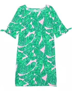 Платье Lilly Pulitzer Kids Mini Lidia Dress, цвет Conch Shell Pink Lets Go Bananas
