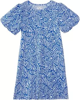 Платье Lilly Pulitzer Kids Mini Rosen Dress, цвет Martinique Blue Zee Bebe