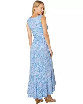 Платье Lilly Pulitzer Moana Maxi Dress, цвет Boca Blue Sea What I Sea