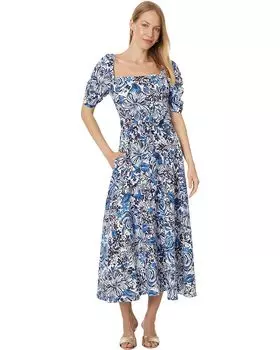 Платье Lilly Pulitzer Mylie Linen, цвет Low Tide Navy Pandarama