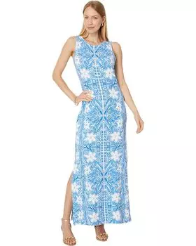 Платье Lilly Pulitzer Noelle Maxi, цвет Lunar Blue My Flutter Half Engineered
