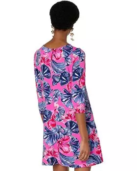 Платье Lilly Pulitzer Ophelia Dress, цвет Plumeria Pink In A Holidaze Engineered Dress