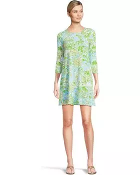 Платье Lilly Pulitzer Ophelia Dress, цвет Fresh Water Blue Sunbathers Bliss