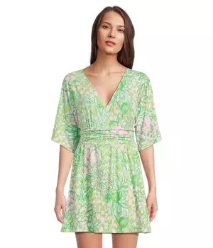 Платье Lilly Pulitzer Parigi Skort Romper, цвет Fauna Green Lime Feeling Good