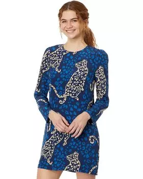 Платье Lilly Pulitzer Tyra Long Sleeve Silk Dre, нави