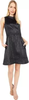 Платье Lilly Pulitzer Zaria Dress, цвет Onyx Polka Dot Jacquard