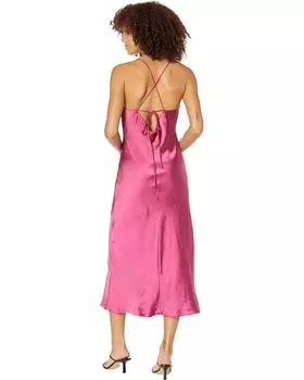 Платье line and dot Makena Midi Dress, цвет Magenta