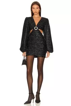 Платье Line & Dot Echo Cut Out, черный