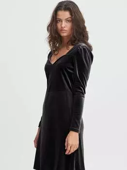 Платье-Линейное ихлаванное Ichi, черный