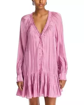 Платье Lise с пуговицами спереди Cinq Sept, розовый