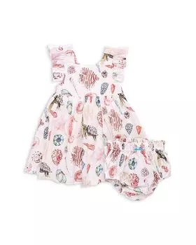 Платье Liv Fit and Flare для девочек - Baby Pink Chicken, мультиколор