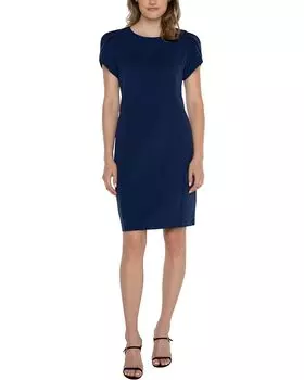 Платье Liverpool Los Angeles Tulip Sleeve Sheath Luxe Stretch Suiting, цвет Galaxy