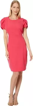 Платье Liverpool Los Angeles Tulip Sleeve Sheath Dress Luxe Stretch Suiting, цвет Pink Punch
