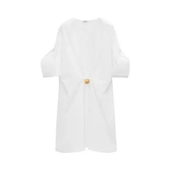 Платье Loewe Pebble Dress, цвет Optic White