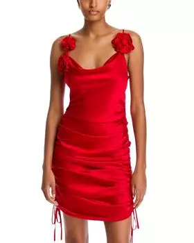 Платье Logan со сборками Cinq Sept, красный