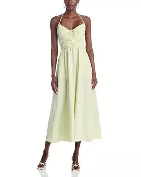 Платье "Lolita" из поплина Solid & Striped, зеленый