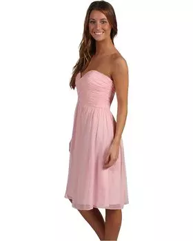 Платье London Times Ruffle Collar Halter Maxi, цвет Berry