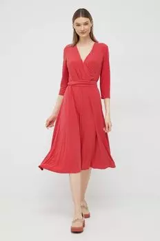Платье Лорен Ральф Лорен Lauren Ralph Lauren, красный