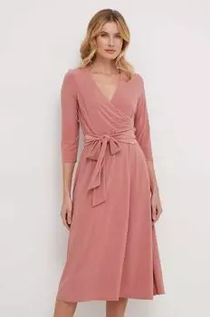 Платье Лорен Ральф Лорен Lauren Ralph Lauren, розовый