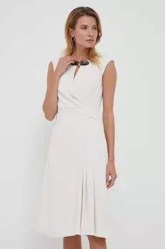 Платье Лорен Ральф Лорен Lauren Ralph Lauren, бежевый