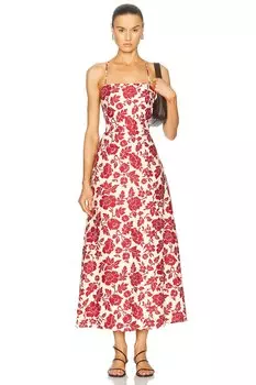 Платье Лори Posse, цвет Deep Red & Oat