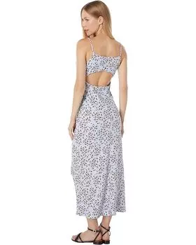 Платье Lost + Wander Wild Thing Bias Midi Dress, цвет Blue Leopard