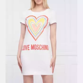 Платье Love Moschino, белый