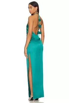 Платье Lovers and Friends Emaline Gown, цвет Teal Green