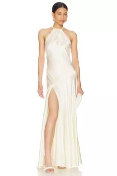 Платье LoveShackFancy Braylon Gown, слоновая кость